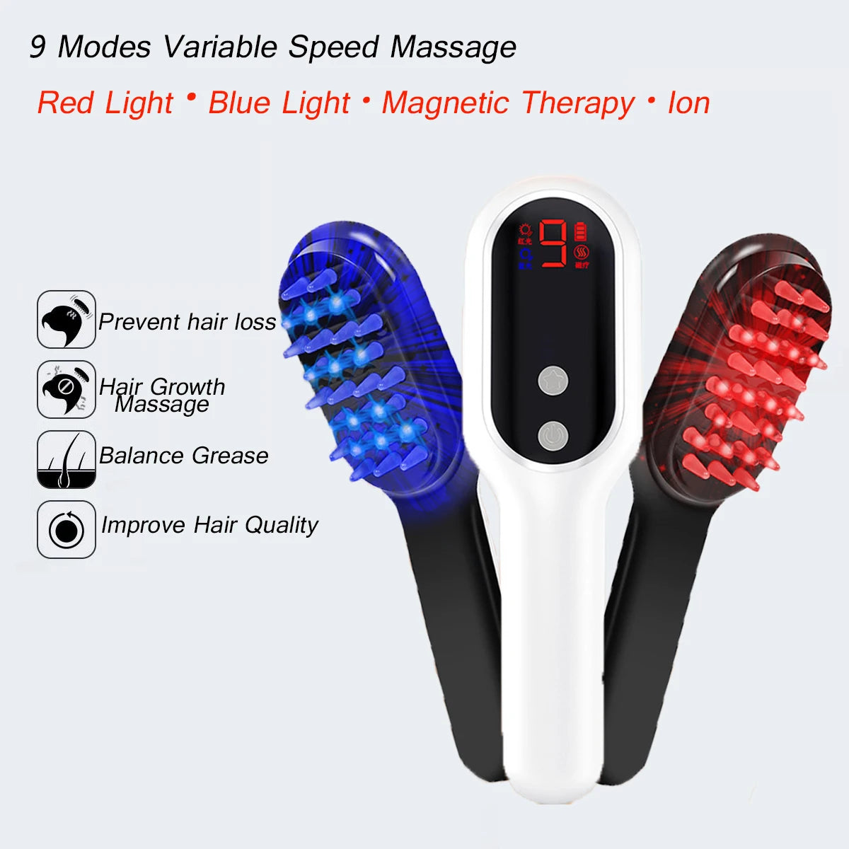 Peigne Masseur Laser Croissance Cheveux - SHOP VELUMIA