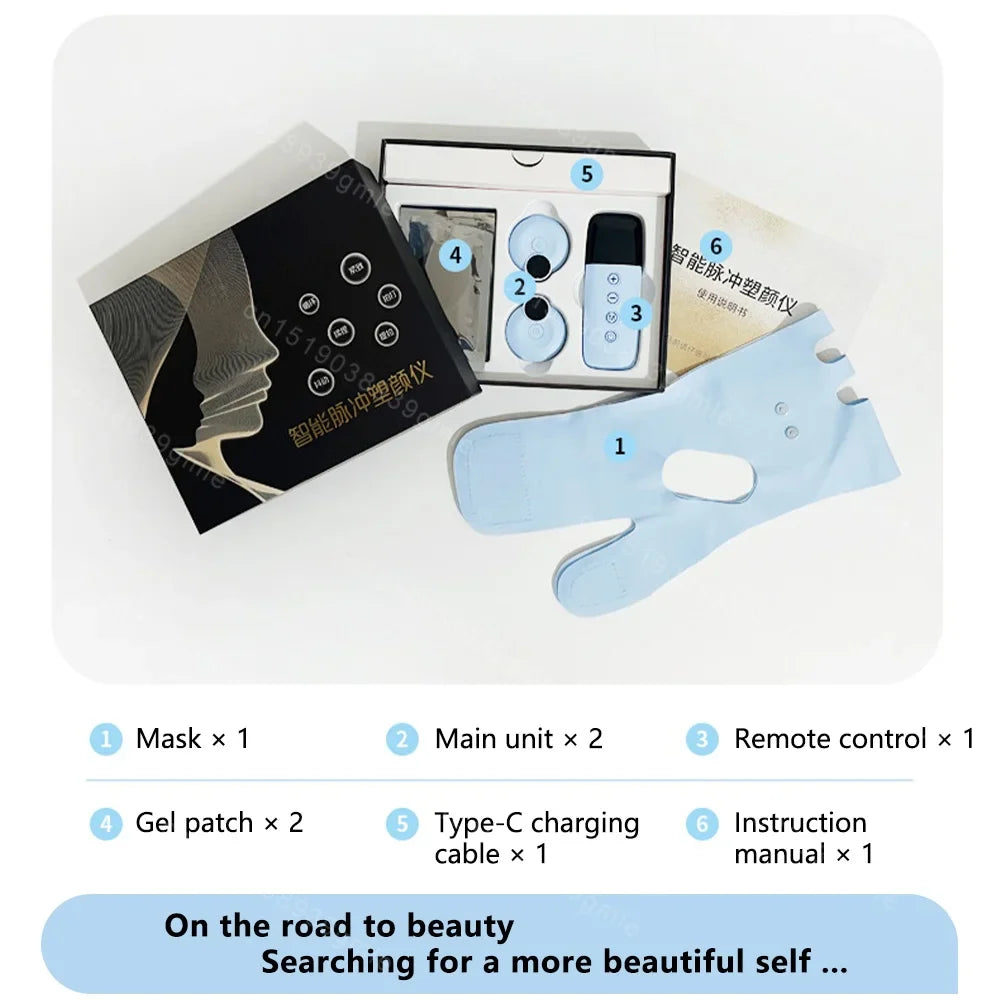 Appareil de Massage Facial V Face EMS - Lifting et Sculptant Anti-Double Menton - SHOP VELUMIA