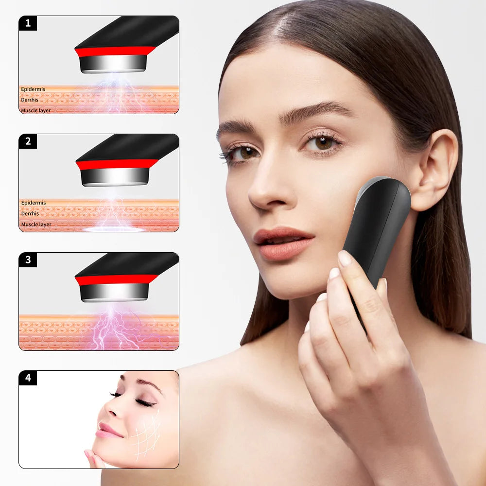 Masseur Facial EMS LED 7 Couleurs Anti-Rides - SHOP VELUMIA