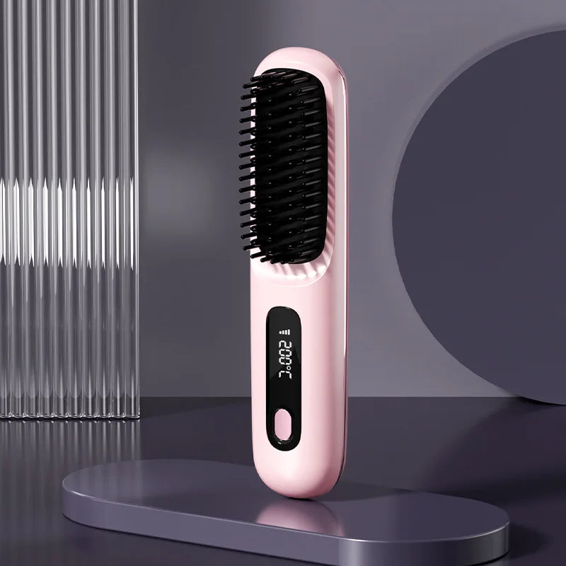 Brosse Lissante Sans Fil à Ions Négatifs - SHOP VELUMIA