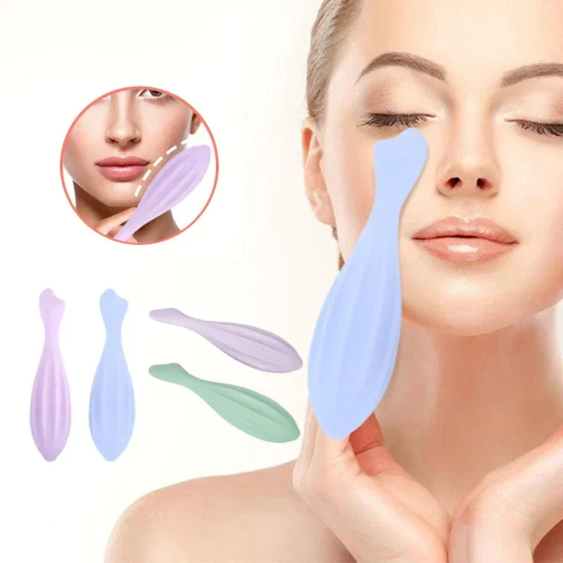 Rouleau de Massage Facial en Silicone pour Soin et Drainage - SHOP VELUMIA