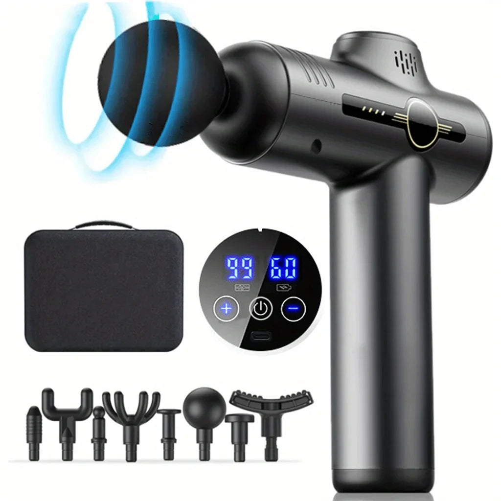 Pistolet de Massage Musculaire Professionnel 99 Vitesses - SHOP VELUMIA