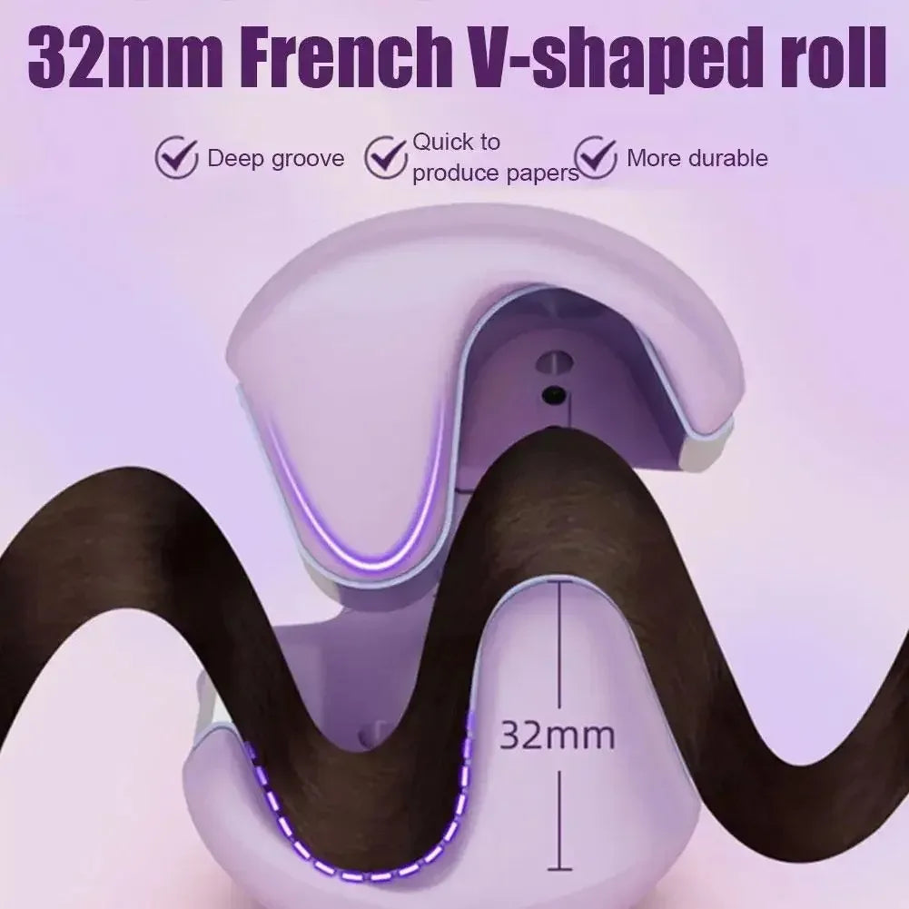 Fer à Friser Céramique Tourmaline 32mm – Ondulations Profondes & Chauffage Rapide - SHOP VELUMIA