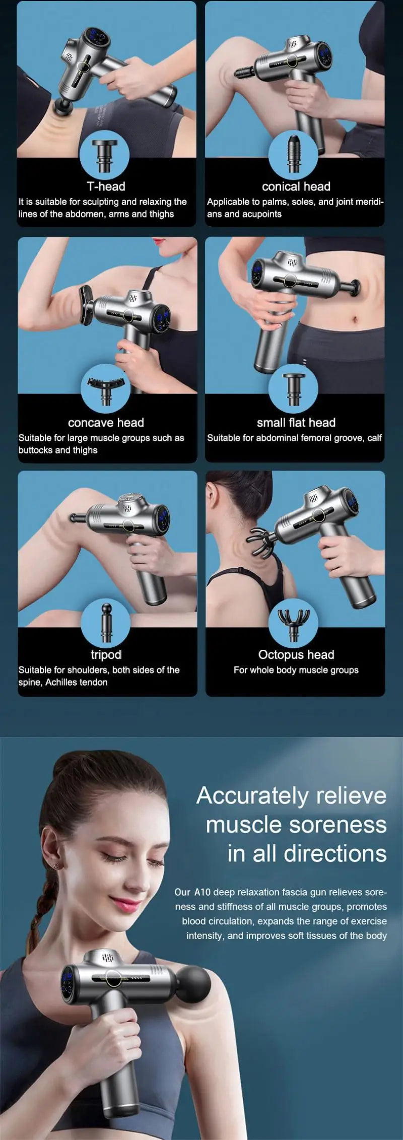 Pistolet de Massage Électrique 99 Vitesses - SHOP VELUMIA
