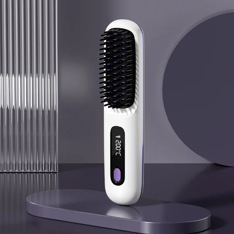 Brosse Lissante Sans Fil à Ions Négatifs - SHOP VELUMIA