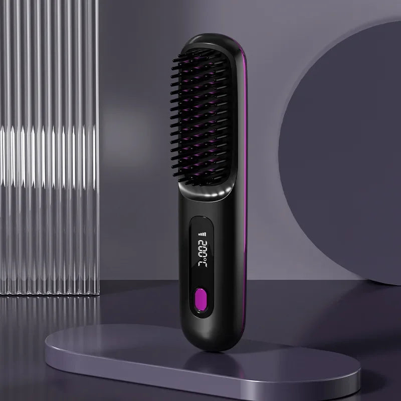 Brosse Lissante Sans Fil à Ions Négatifs - SHOP VELUMIA