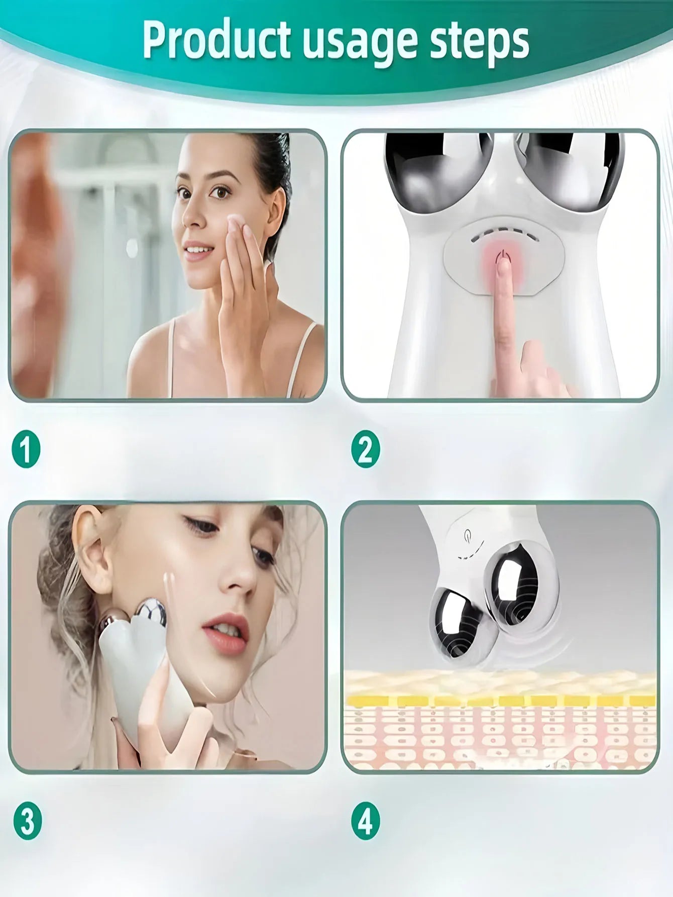 Appareil Lifting Visage EMS RF Double Tête - SHOP VELUMIA