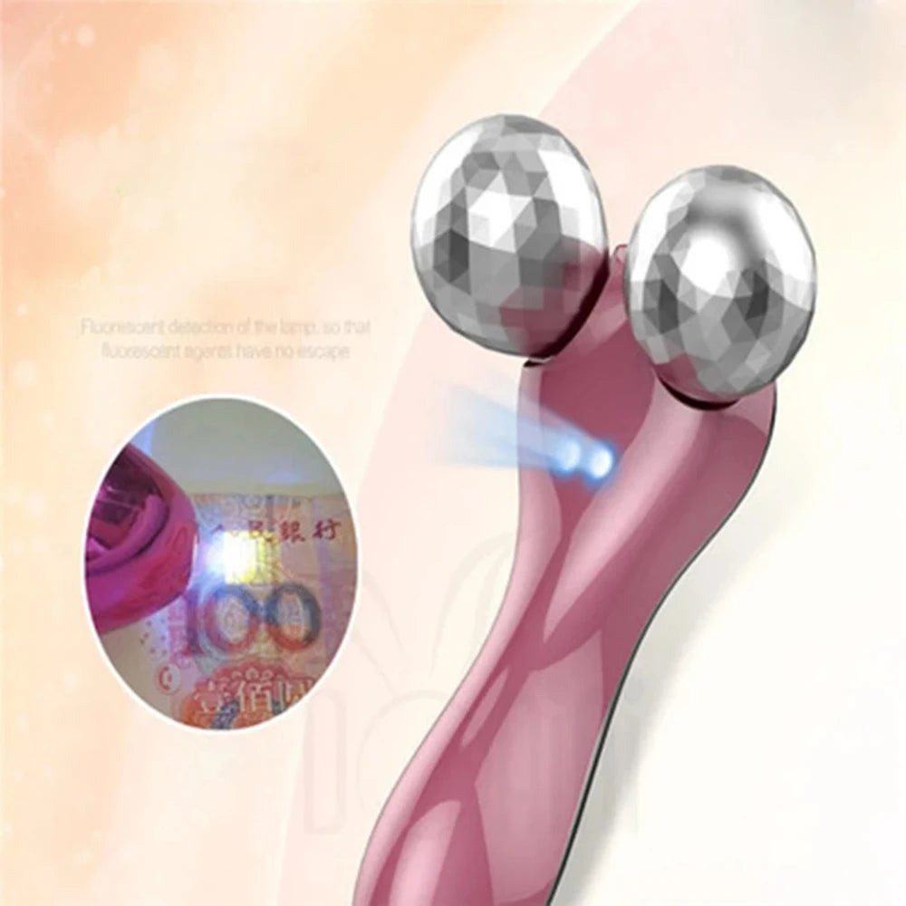 Rouleau Facial EMS 4D | Microcourant & Vibration Lifting – Velumia - SHOP VELUMIA